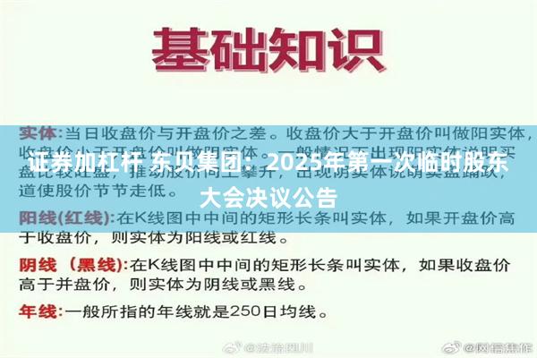 证券加杠杆 东贝集团：2025年第一次临时股东大会决议公告