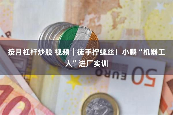 按月杠杆炒股 视频｜徒手拧螺丝！小鹏“机器工人”进厂实训